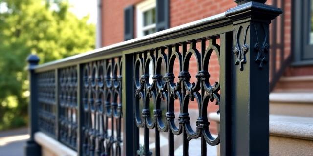 Elegant Iron Railing for Heritage Home